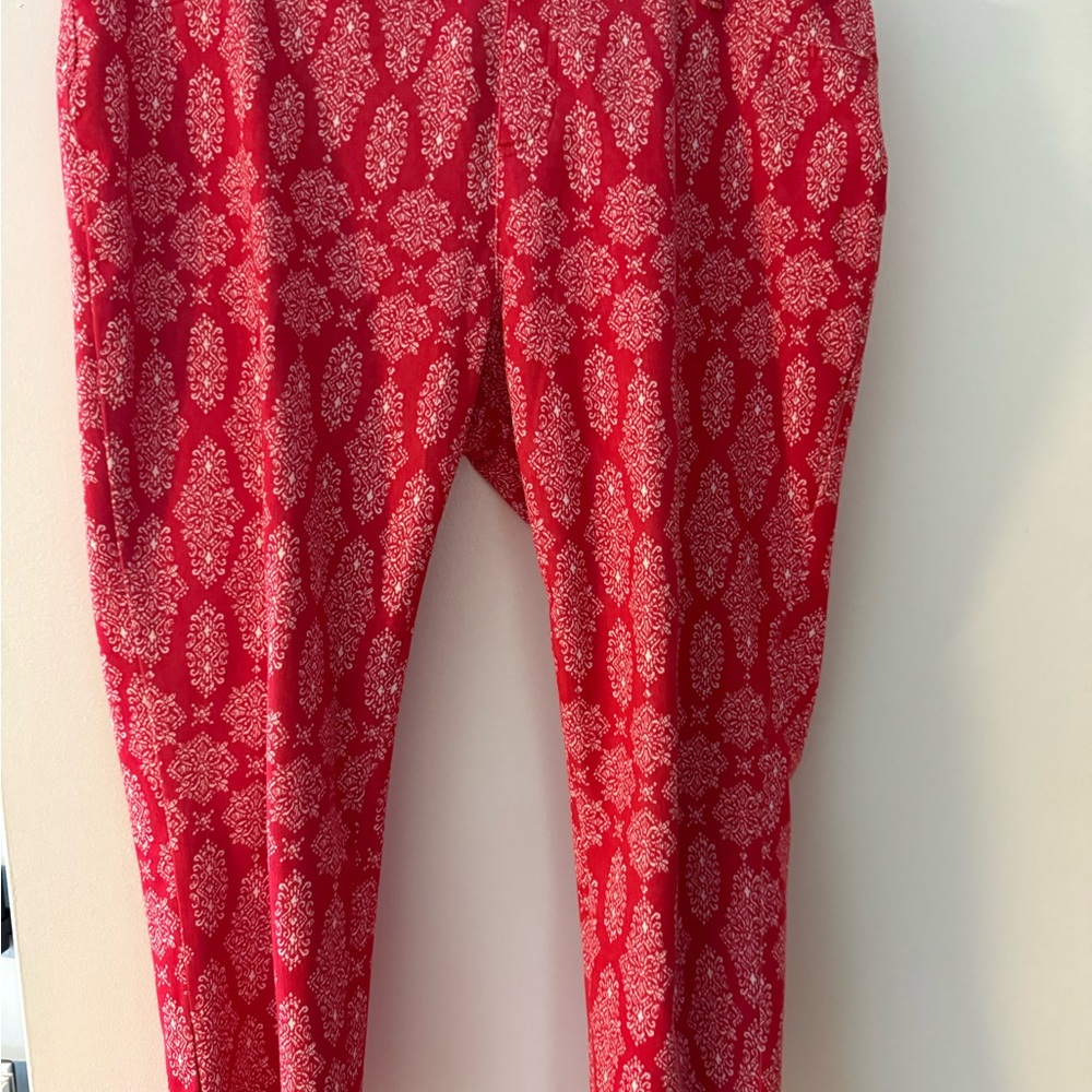 Red Patterned Capri Jeans faded glory - Picture 3 of 5